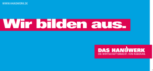 Wir bilden aus - DAS HANDWERK